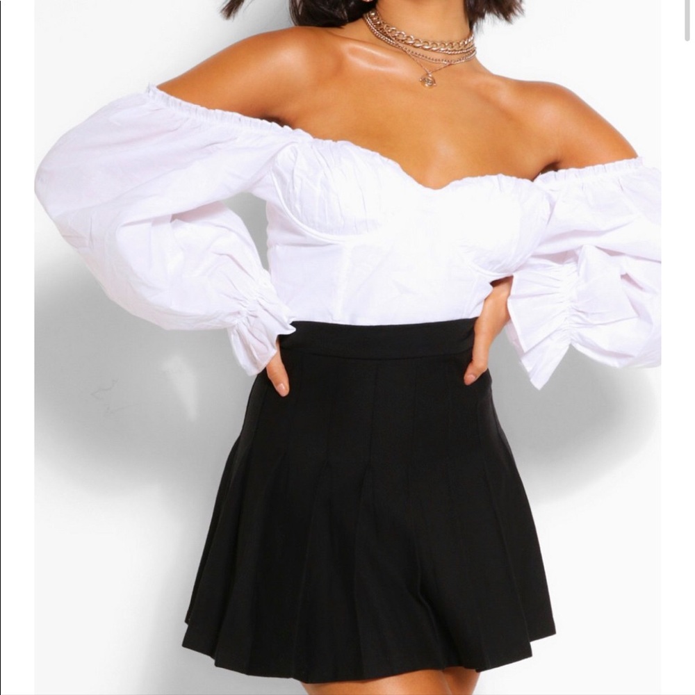 Jersey Pleated Tennis Skirt